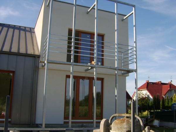 balkon taras stalowy metalowy konstrukcje stalowe  konstrukcja stalowa metalowa balkonu tarasu