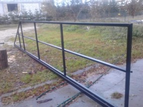 Brama przesuwna rama do wypełnienia - Zakład Produkcyjno Usługowo Handlowy  TADEX  Zblewo