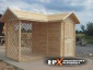 Domek narzędziowy z drewutnią w kształcie litery –L- 3.5x2.5m - EPX Architektura Ogrodowa Pustków