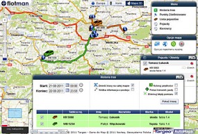 Lokalizacja i Monitoring GPS - Trasy na mapie - Flota24.pl - Lokalizacja i monitoring GPS Kraków