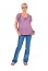 bluzka-blouse NEW YORK wrzos-heather, spodnie-trousers PAT jeans - be! sp. z o.o. Warszawa