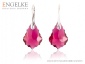 Kolczyki SWAROVSKI ELEMENTS Baroque 22mm Ruby - Engelke - Biżuteria Srebrna Wrocław