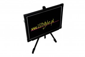 Tablica z wbudowaną baterią Li-On  Led Style board C  szklana 40 x 6 - Led Style s.c. Szczecin