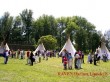 Wioska indiańska - namioty Tipi łowców bizonów