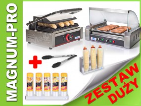 Zestaw do hot dogów - duży - grill, opiekacz, podgrzewacz - Magnum-Pro Olsztyn