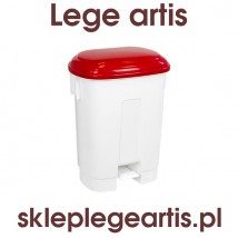 KOSZ PLASTIKOWY OTWIERANY PRZYCISKIEM PEDAŁOWYM - Lege artis - wyposażenie aptek i szkół medycznych Ruda Śląska