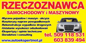 Wycena pojazdów i maszyn - AutoEkspertMot Biuro Inżynierów Motoryzacji Łódź