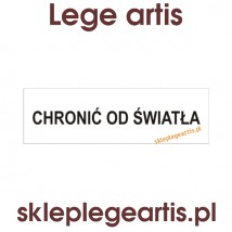 Etykietka recepturowa  Chronić od światła x 760 sztuk - Lege artis - wyposażenie aptek i szkół medycznych Ruda Śląska