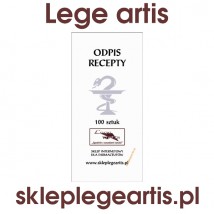 BLOCZEK KLEJONY Z KARTKAMI DO ODPISÓW RECEPT - Lege artis - wyposażenie aptek i szkół medycznych Ruda Śląska