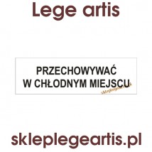 Etykietka recepturowa Przechowywać w chłodnym miejscu x 760 sztuk - Lege artis - wyposażenie aptek i szkół medycznych Ruda Śląska