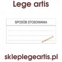 Etykietka dla pacjenta - Sposób stosowania x 440 sztuk - Lege artis - wyposażenie aptek i szkół medycznych Ruda Śląska