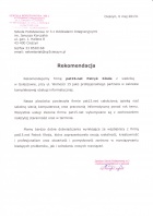 Referencja od firmy Szkoła Podstawowa nr 3 w Cieszynie
