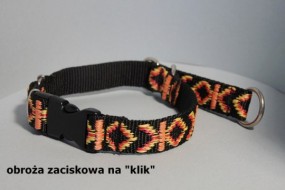 Obroża zaciskowa dla psa na klik - HappyHusky Marzena Pałka Kraków