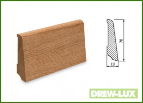 Listwa przypodłogowa cokół dąb 7,0x1,9 -  DREW-LUX  Tomasz Włodkowski Pruszcz Gdański