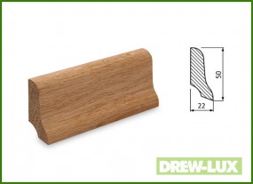 Listwa przypodłogowa dąb 5,0x2,2 -  DREW-LUX  Tomasz Włodkowski Pruszcz Gdański