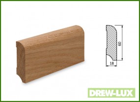 Listwa przypodłogowa cokół dąb 6,0x1,8 -  DREW-LUX  Tomasz Włodkowski Pruszcz Gdański