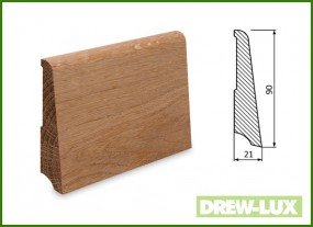 Listwa przypodłogowa cokół dąb 9,0x2,1 -  DREW-LUX  Tomasz Włodkowski Pruszcz Gdański