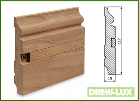 Listwa przypodłogowa cokół dąb 11,7x1,9 - ŁATWY MONTAŻ -  DREW-LUX  Tomasz Włodkowski Pruszcz Gdański