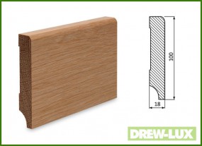 Listwa przypodłogowa cokół dąb 10,0x1,8 -  DREW-LUX  Tomasz Włodkowski Pruszcz Gdański