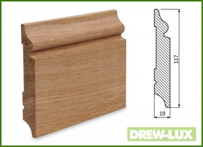 Listwa przypodłogowa cokół dąb 11,7x1,9 -  DREW-LUX  Tomasz Włodkowski Pruszcz Gdański