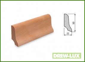 Listwa przypodłogowa buk 5,0x2,2 -  DREW-LUX  Tomasz Włodkowski Pruszcz Gdański