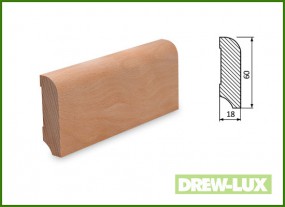 Listwa przypodłogowa cokół buk 6,0x1,8 -  DREW-LUX  Tomasz Włodkowski Pruszcz Gdański