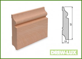 Listwa przypodłogowa cokół buk 9,7x1,9 -  DREW-LUX  Tomasz Włodkowski Pruszcz Gdański