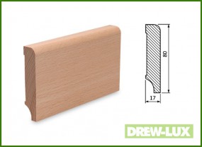 Listwa przypodłogowa cokół buk 8,0x1,7 -  DREW-LUX  Tomasz Włodkowski Pruszcz Gdański