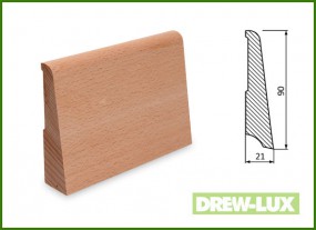 Listwa przypodłogowa cokół buk 9,0x2,1 -  DREW-LUX  Tomasz Włodkowski Pruszcz Gdański