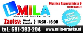 Kurs Prawo Jazdy Kat B - Ośrodek Szkolenia Kierowców MILA Oleśnica