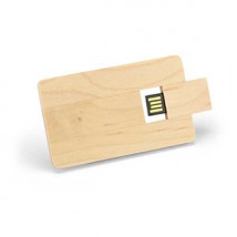 Drewniany pendrive w kształcie karty - Feniks Warszawa