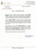 Referencja od firmy Maluszek s.c.
