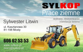 wykopy pod budynki - SYLKOP Sylwester Litwin Mosty