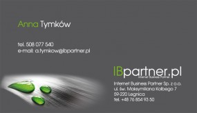 wizytówka - Internet Business Partner Sp. z o. o. Legnica