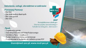 Szkolenia Pierwsza Pomoc, BHP, PPOŻ - MED-POŻ Szkolenia Usługi Andrzej Żaba Gołaczewy