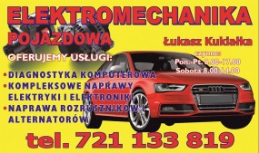 Elektromechanika samochodowa - Elektromechanika Pojazdowa Łukasz Kukiałka Dąbrowa