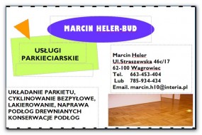 Usługi Parkieciarskie - MARCIN-HELER-BUD Wągrowiec