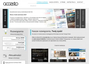 Strony internetowe - Accesto Sp. z o.o. Wrocław