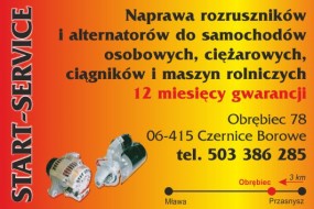 Naprawa alternatorow i Rozrusznikow - Start-Service Naprawa rozruszników i alternatorów Obrębiec