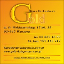 Sporządzenie Bilansu zamknięcia oraz/lub Rachunku zysków i strat - GOLD Biuro rachunkowe Warszawa