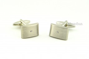 Spinki do mankietów - kolor srebrny - Sklep męski PewienPan.pl Łódź