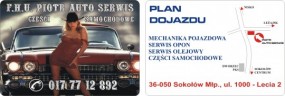 mechanika samochodowa, części motoryzacyjne - F.H.U. Piotr  Auto Serwis Piotr Matuła Sokołów Małopolski