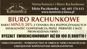 Obsługa rachunkowa firm - Kamienica Nieruchomości-Zarządzanie i Obrót, Biuro Rachunkowe Edyta Paczkowska Iława