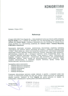 Referencja od firmy Konior Studio Architekci