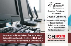 Biuro Rachunkowe Ostrów Wielkopolski - Celkom - Biuro rachunkowe - Doradztwo podatkowe - Urbańska C. Kalisz