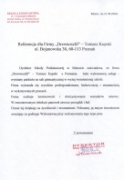 Referencja od firmy Szkoła Podstawowa im. T. Kościuszki w Mstowie