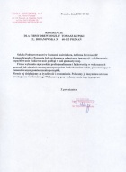 Referencja od firmy Szkoła Podstawowa nr 4 im. "Armii Poznań" w Poznaniu