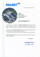 Referencja od firmy Solbet sp. z o.o.