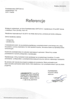 Referencja od firmy Przedsiębiorstwo "CERTUS" s.c.
