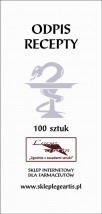 Bloczek klejony do wykonywania odpisów recept - Lege artis - wyposażenie aptek Ruda Śląska